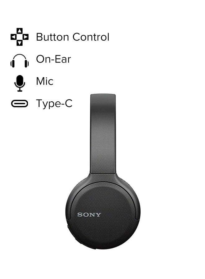 WH-CH510 Wireless On-Ear Bluetooth Headphones Black 1