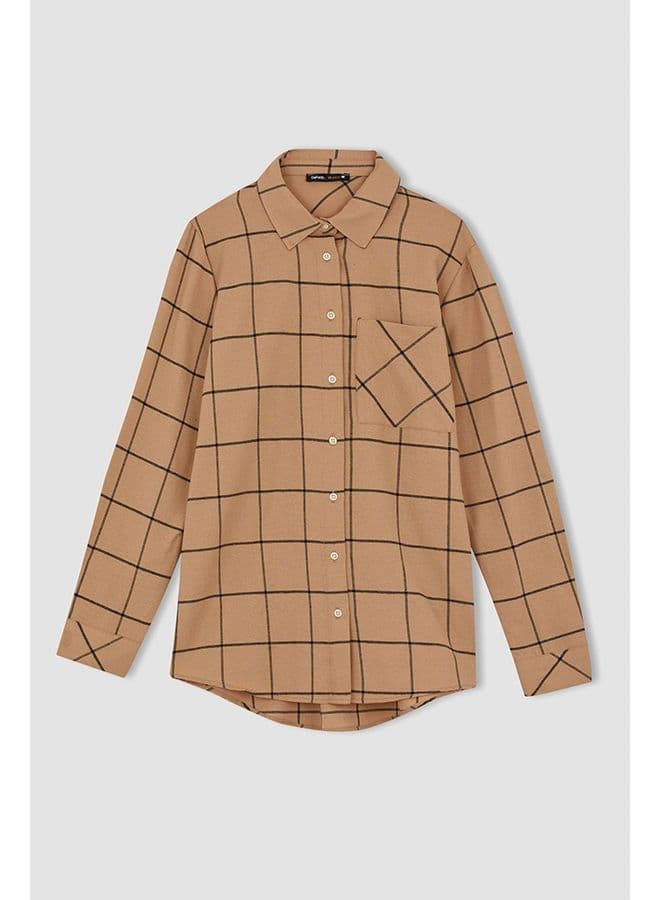 Woman Brown Long Sleeve Tunic LT.CAMEL 1